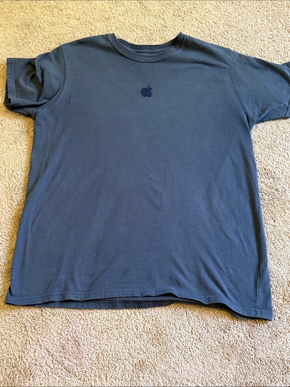 Apple Store Employee Uniform Logo Short Sleeve Gray